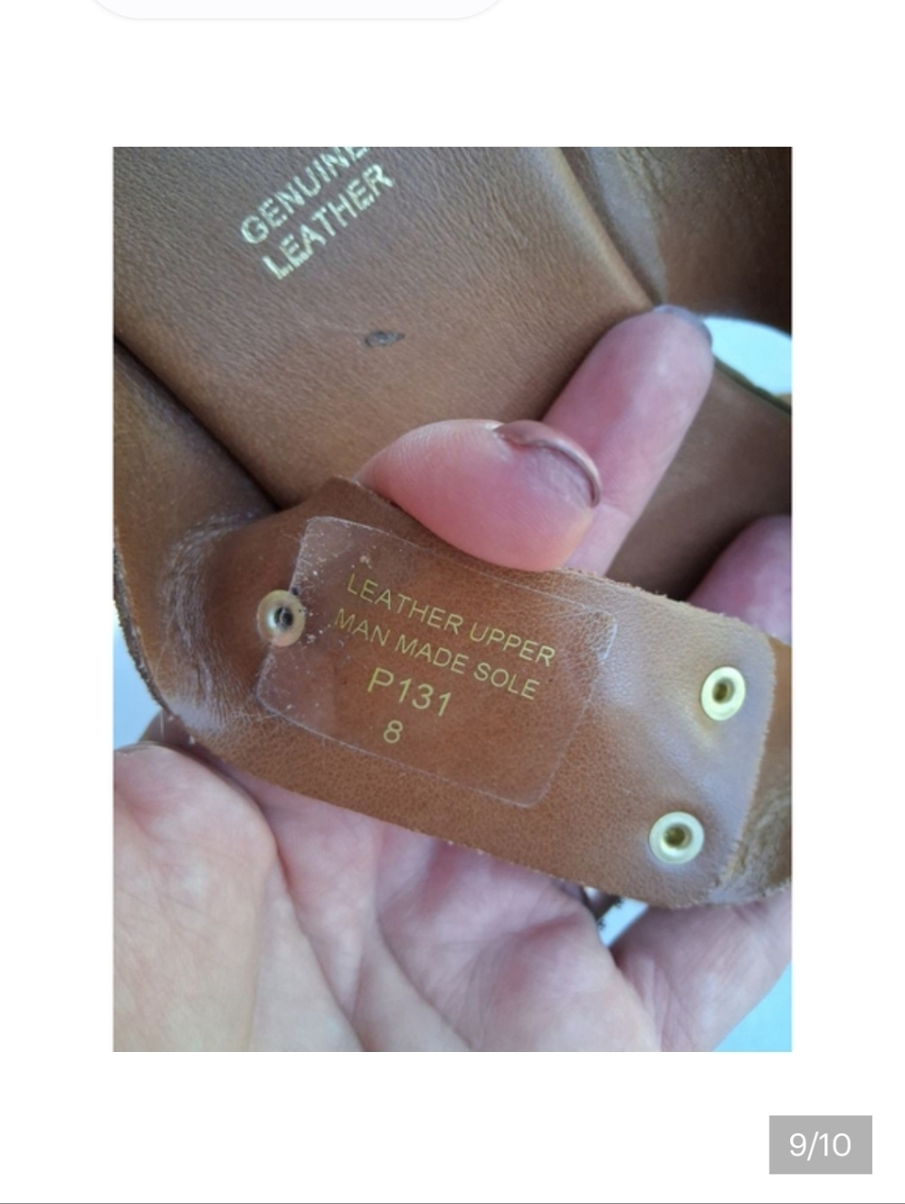 Lottini Brown Leather Suede Cork Wedge Sandals Size 8 Platform Slide Italy - Picture 8 of 13